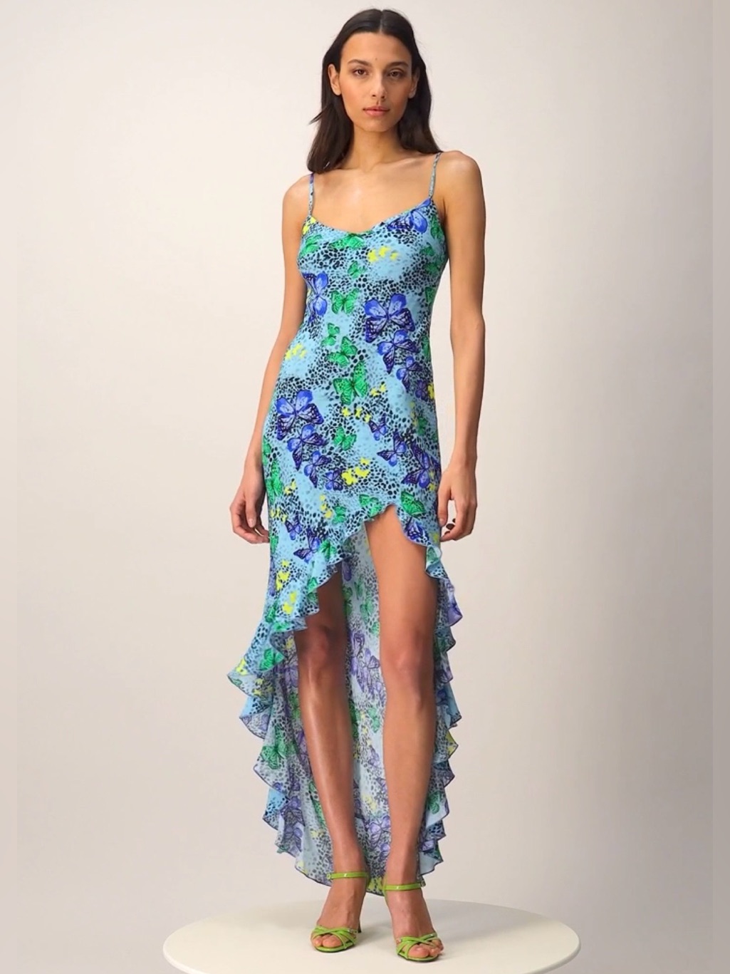 Mirae Valentina Butterfly Dress In Butterfly Blue